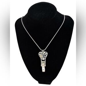 Brighton Floating Heart Badge Clip